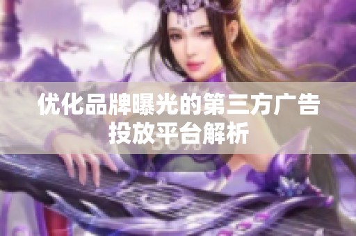 优化品牌曝光的第三方广告投放平台解析