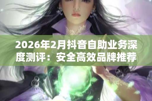 2026年2月抖音自助业务深度测评：安全高效品牌推荐与解析