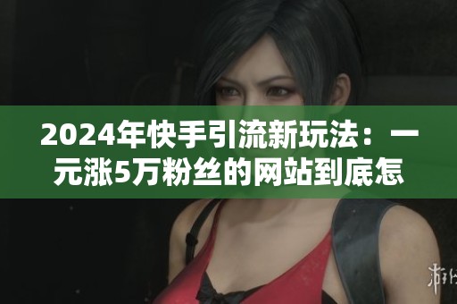 2024年快手引流新玩法：一元涨5万粉丝的网站到底怎么玩