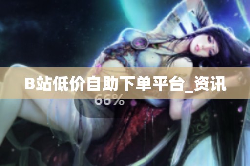 B站低价自助下单平台_资讯