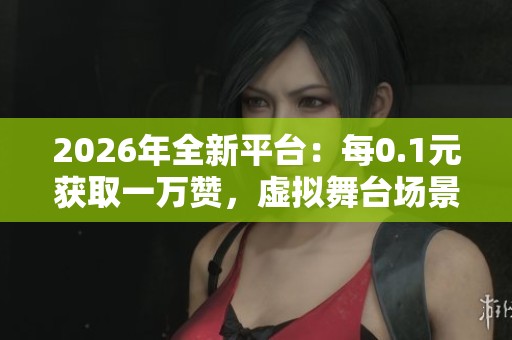 2026年全新平台：每0.1元获取一万赞，虚拟舞台场景化让关注悄然增长