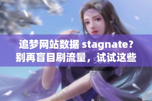 追梦网站数据 stagnate？别再盲目刷流量，试试这些真实有效的成长方法！