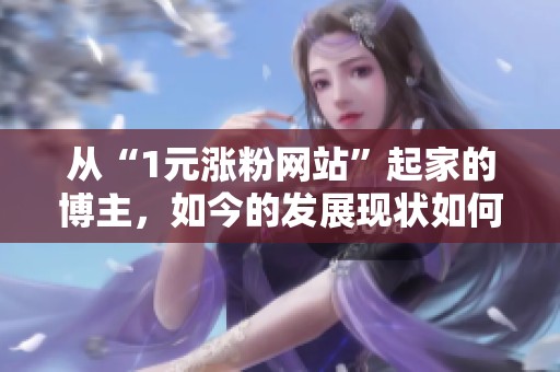 从“1元涨粉网站”起家的博主，如今的发展现状如何？