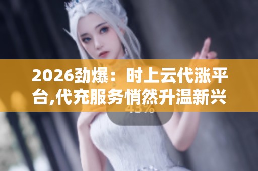 2026劲爆：时上云代涨平台,代充服务悄然升温新兴市场暗藏隐忧品牌