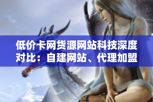 低价卡网货源网站科技深度对比：自建网站、代理加盟与二手平台的优劣分析