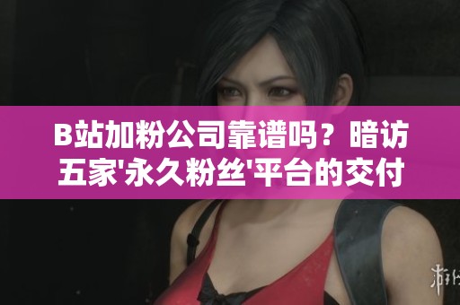 B站加粉公司靠谱吗？暗访五家'永久粉丝'平台的交付质量 - 沂水众成