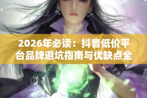 2026年必读：抖音低价平台品牌避坑指南与优缺点全解析