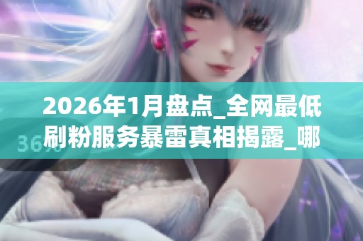2026年1月盘点_全网最低刷粉服务暴雷真相揭露_哪个品牌更靠谱